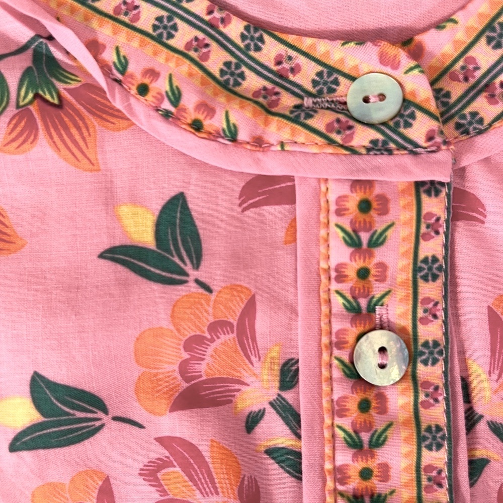 A Loves A Girls ❤️2XHOST PICK❤️ “Bubble Sleeve Floral Dress in pink" NWT - Picture 6 of 9